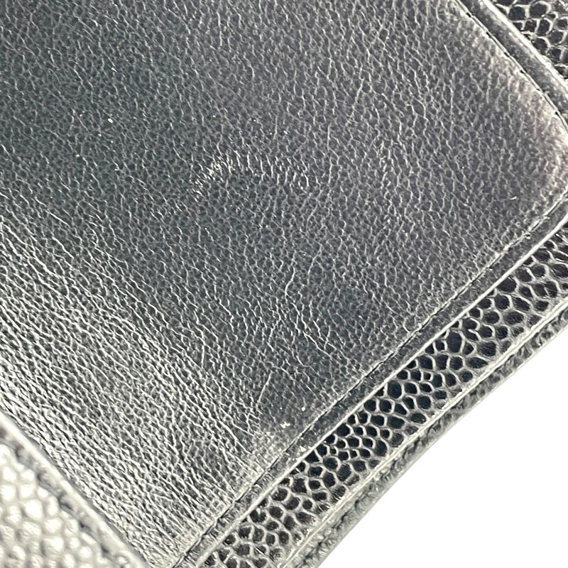 CHANEL Matelassé 25 Black Caviar Leather Shoulder Bag