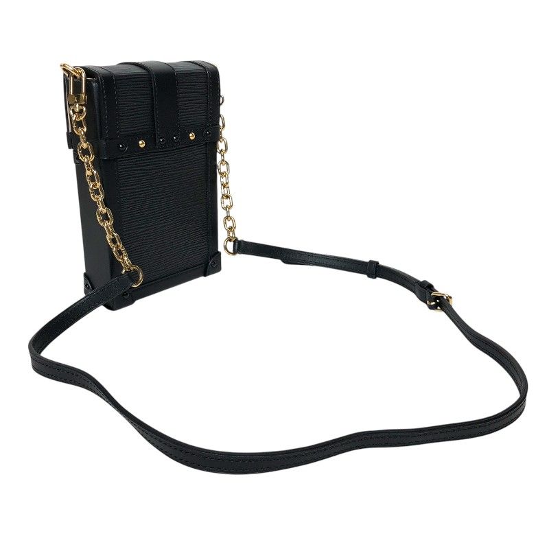 Louis Vuitton Vertical Trunk Chain Shoulder Bag - Noir & Gold