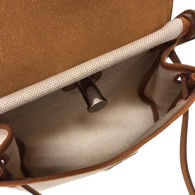 HERMES Émile Mini Zip Bag in Ecru & Gold - Exquisite Craftsmanship