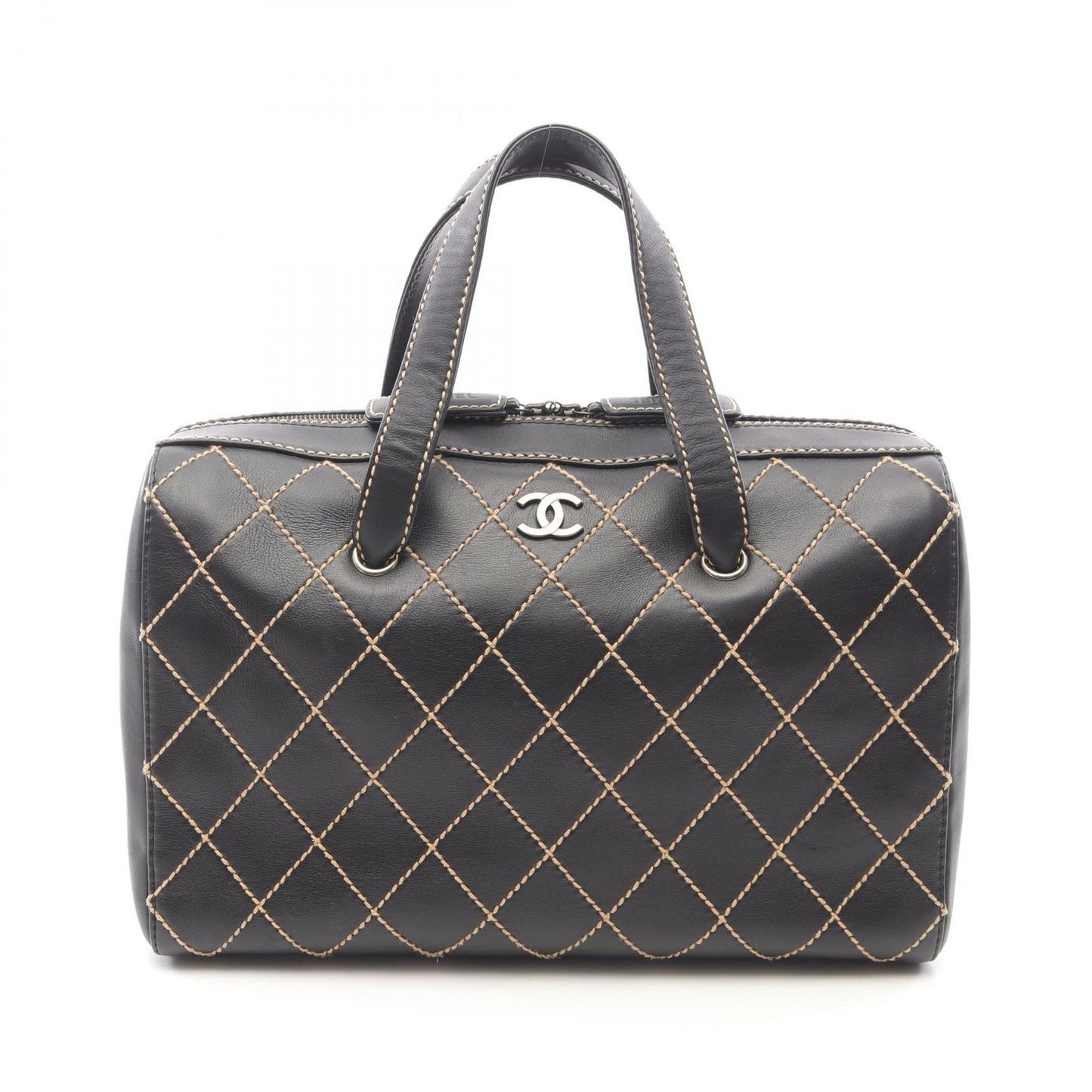 CHANEL Wild Stitch Handbag in Black Leather - Timeless Elegance