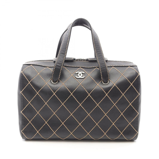 CHANEL Wild Stitch Handbag in Black Leather - Timeless Elegance