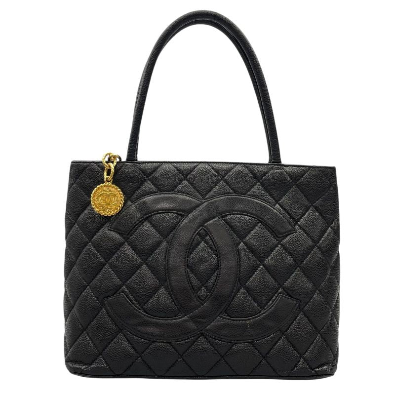 CHANEL Reissue Tote A01804 Black Caviar Skin with Gold Hardware