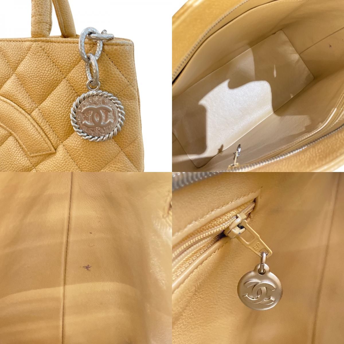 CHANEL Reissue Tote A01804 Beige Caviar Leather Handbag