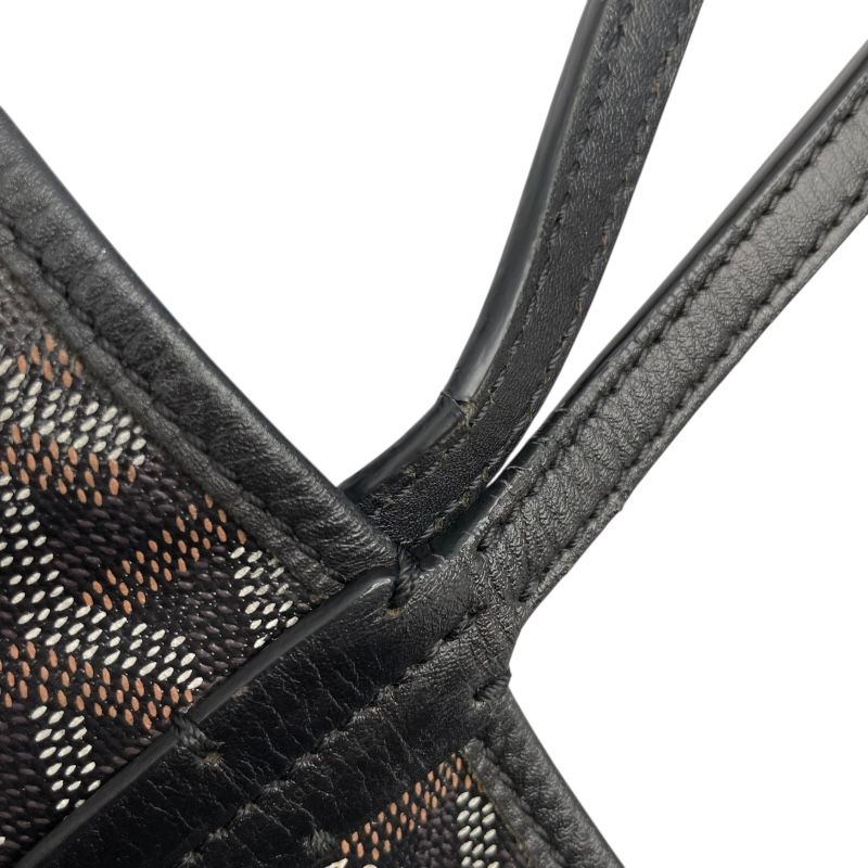 GOYARD Saint Louis GM Black Coated Canvas Tote Bag - Timeless Elegance