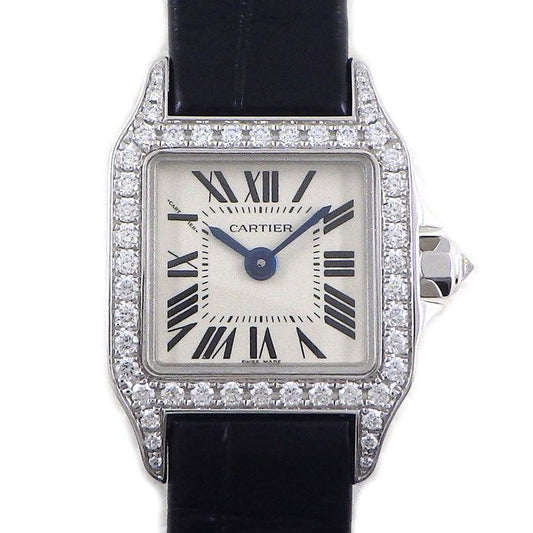 Cartier Santos Mini D'Amouzel WF902005 Diamond Bezel Watch