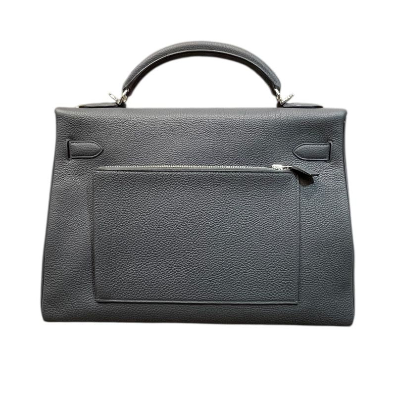 HERMES Kelly 42 Maxi in Grimiste with Silver Hardware - Unused Display Piece