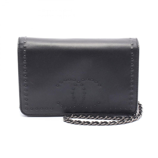 CHANEL Coco Mark Shoulder Bag AP0250 in Black Leather