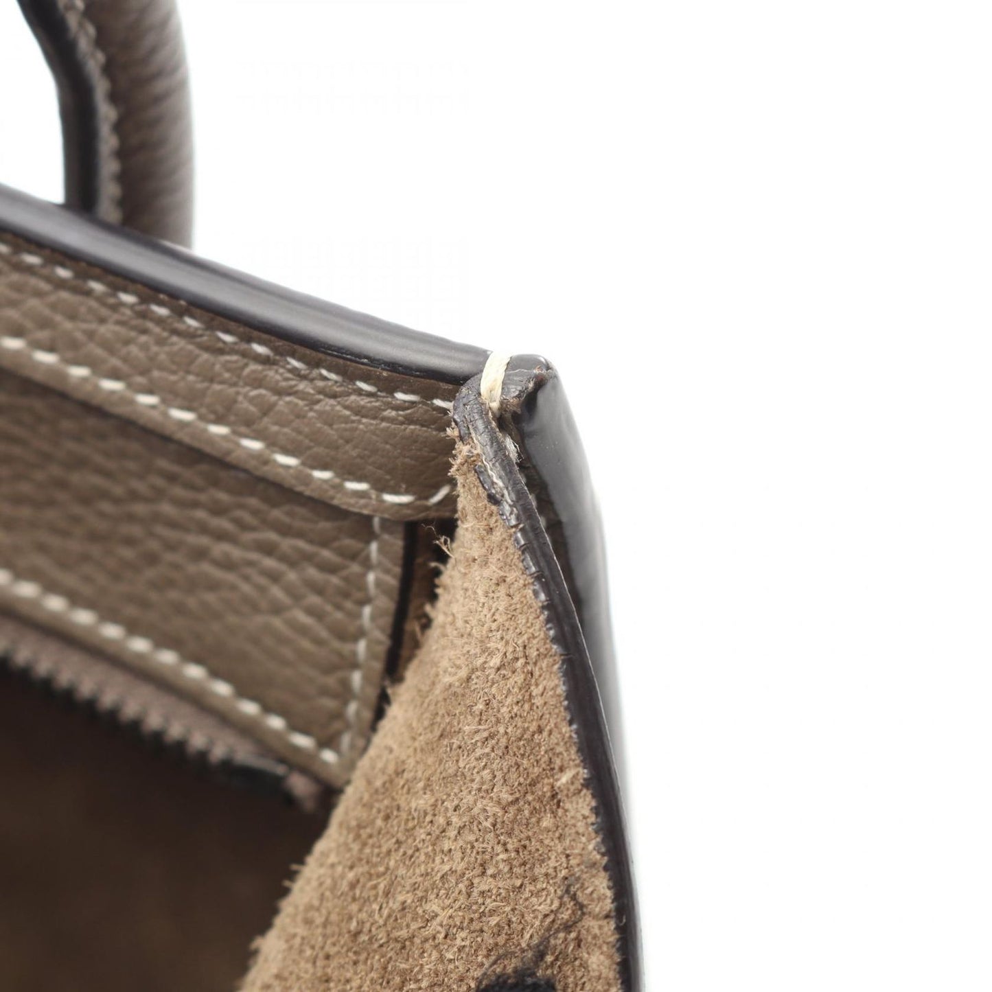 CELINE Luggage Nano Shopper Handbag in Etoupe Leather - Exquisite Craftsmanship