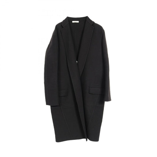 CELINE Black Cashmere Crombie Coat - Timeless Elegance