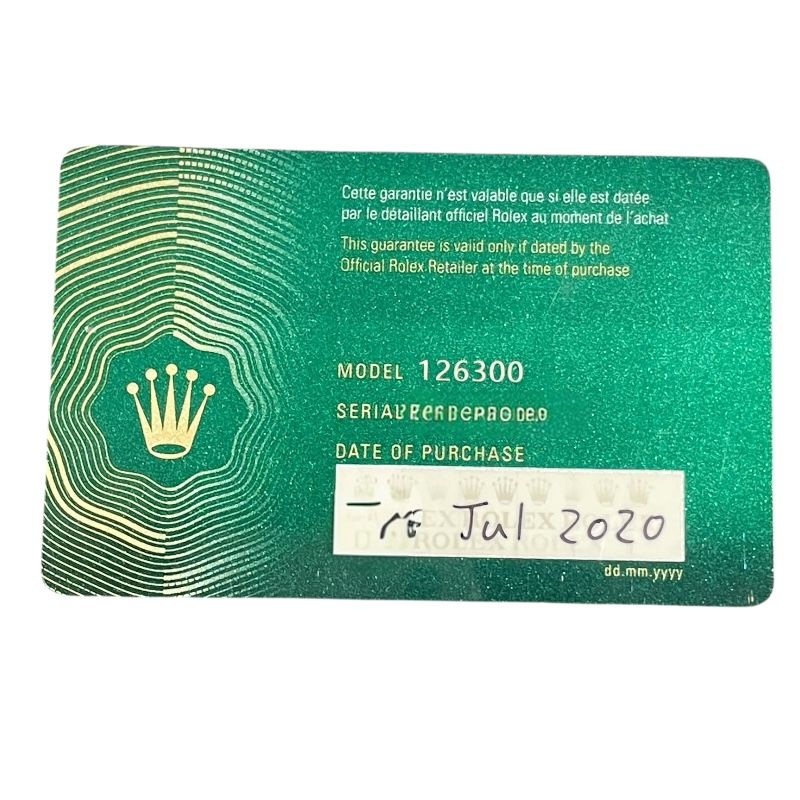 ROLEX Datejust 41 126300 Stainless Steel Automatic Men's Watch