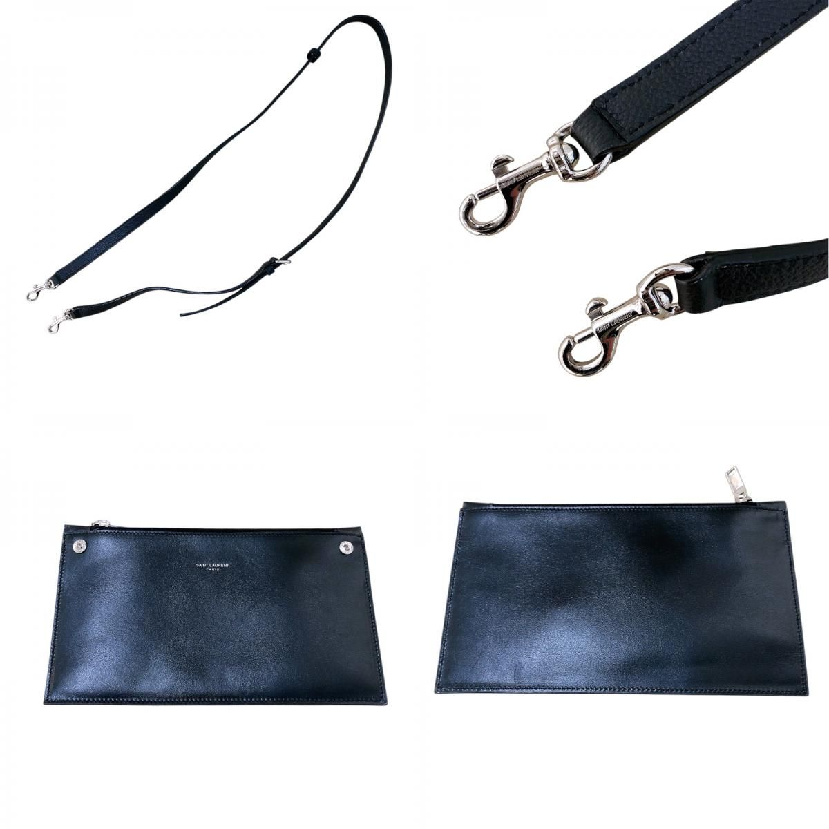 SAINT LAURENT Sac De Jour Baby Black Leather Handbag