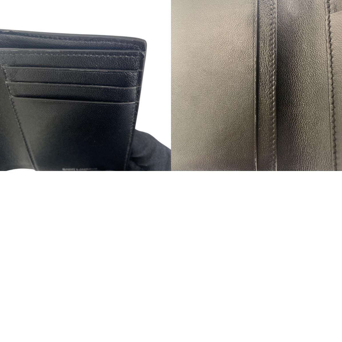 Saint Laurent Black Leather Card Case - Timeless Elegance