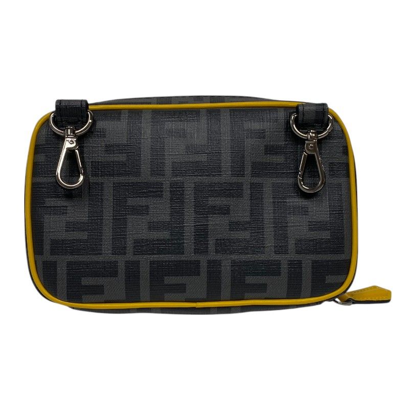 Fendi Zucca Mini Shoulder Bag - Black PVC - Timeless Elegance