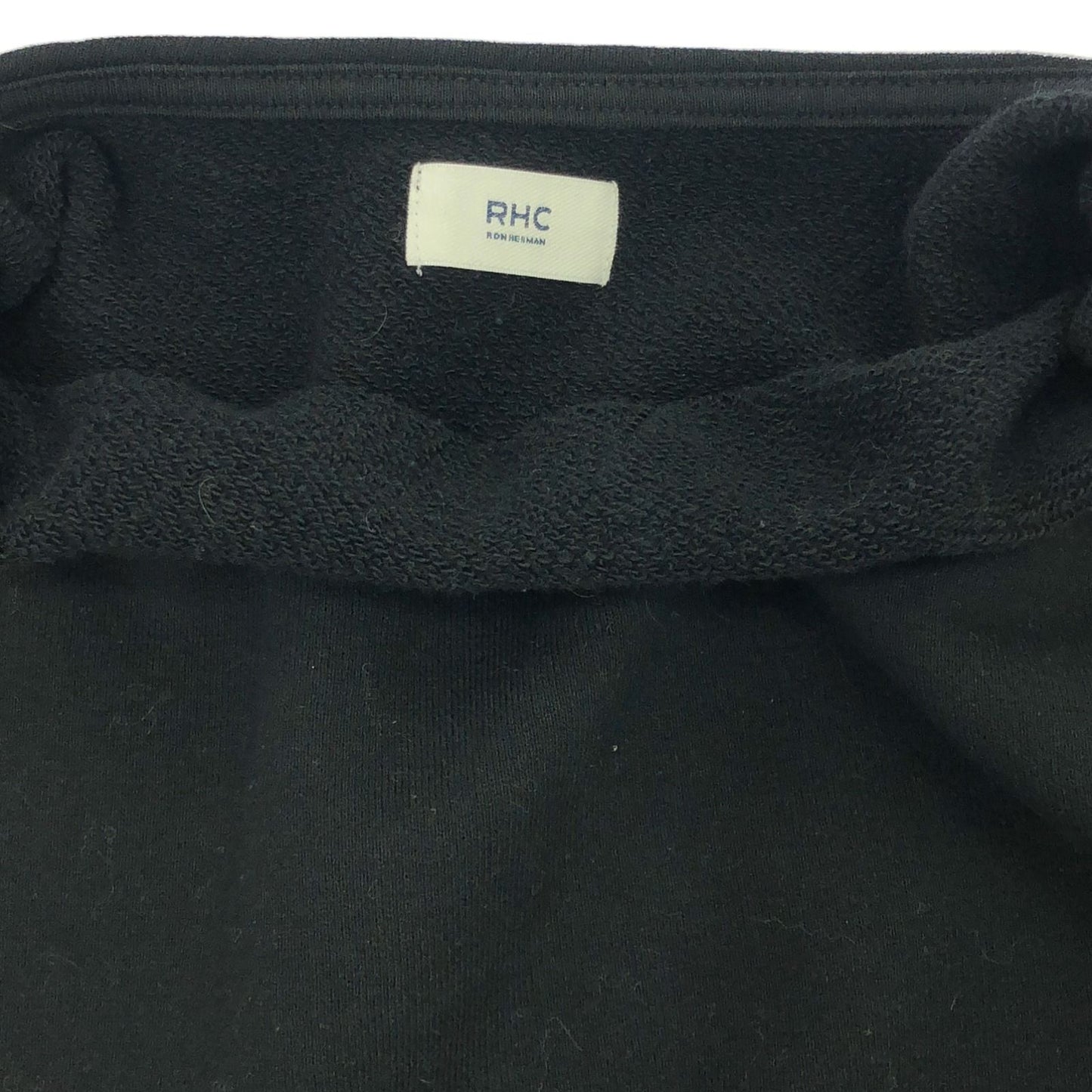 RHC Ron Herman Black Cotton Short Sweatshirt - Size S