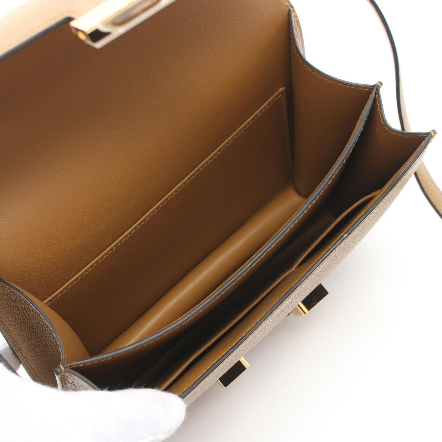 HERMES Constance 3 Mini Shoulder Bag in Craft Leather - Unused