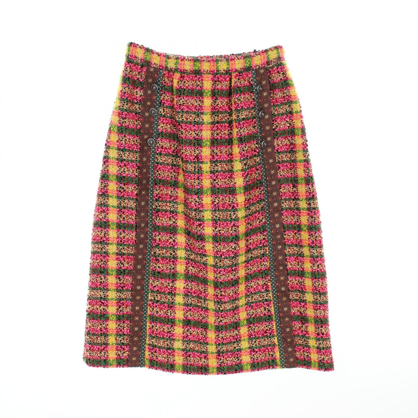 GUCCI Multicolor Tweed Skirt - Exquisite Wool & Silk Blend
