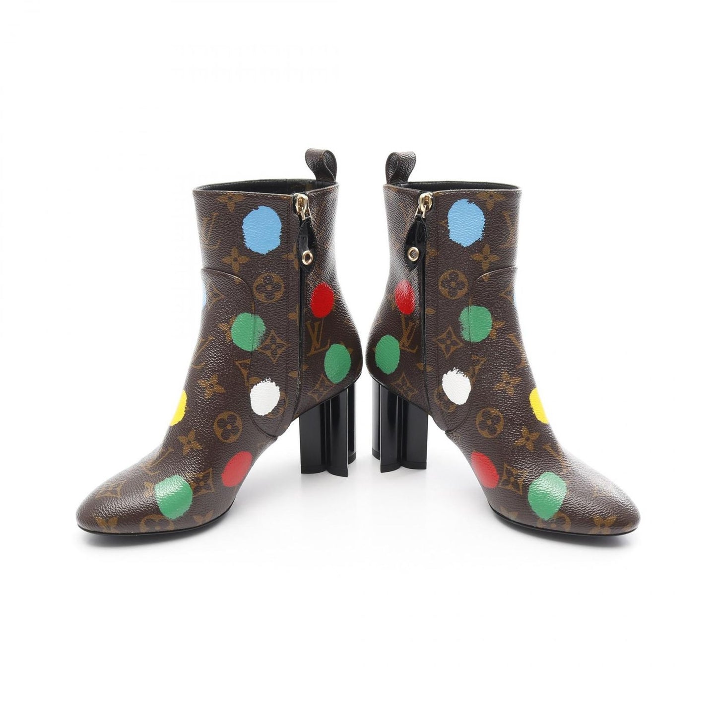 Louis Vuitton LV × YK Painted Dot Short Boots - Size 37