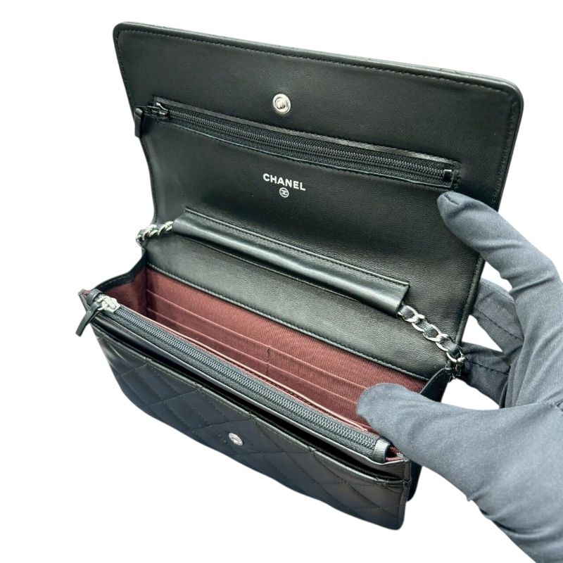 CHANEL Matelassé Chain Bag in Black Calfskin - Timeless Elegance