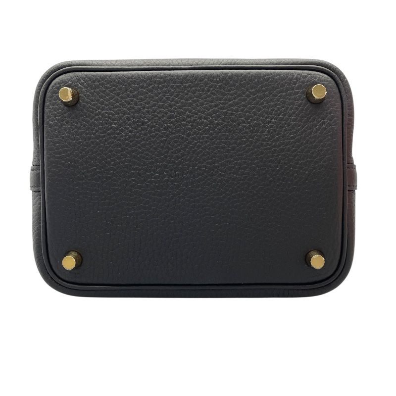 HERMES Picotin Lock PM Black with Gold Hardware - Unused Display Piece