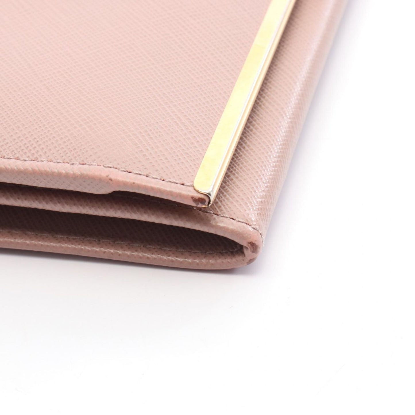 Salvatore Ferragamo Gancini Pink Leather Long Wallet