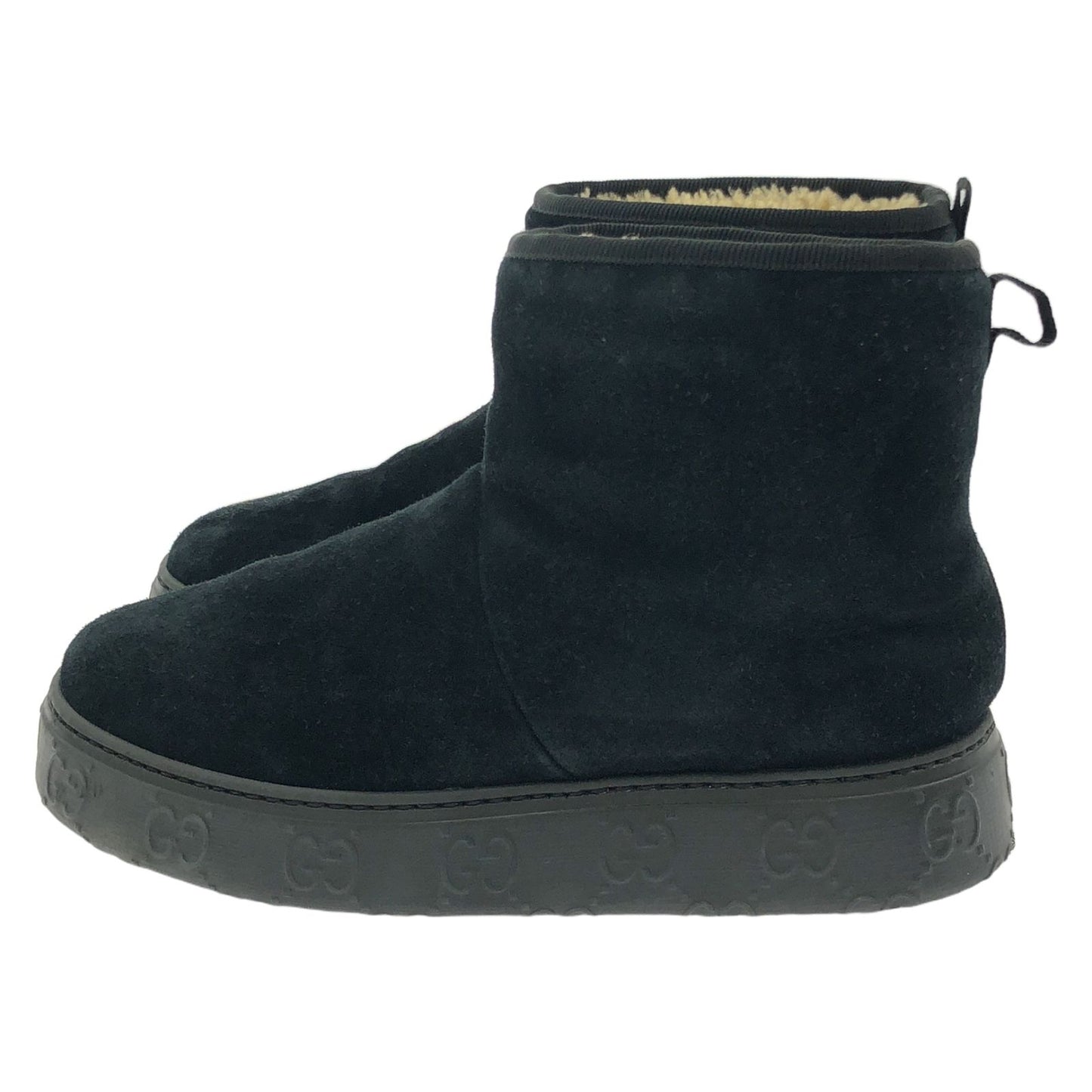 GUCCI Black Shearling Boots - Timeless Elegance
