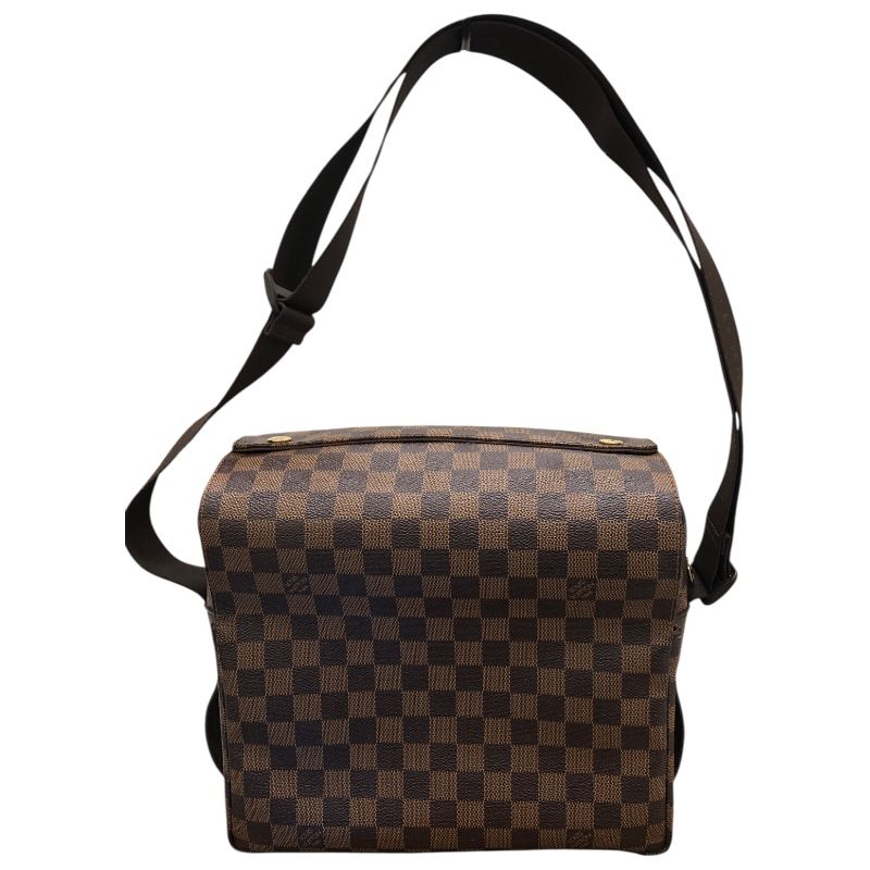 Louis Vuitton Naviglio N45255 Brown Damier Canvas Shoulder Bag