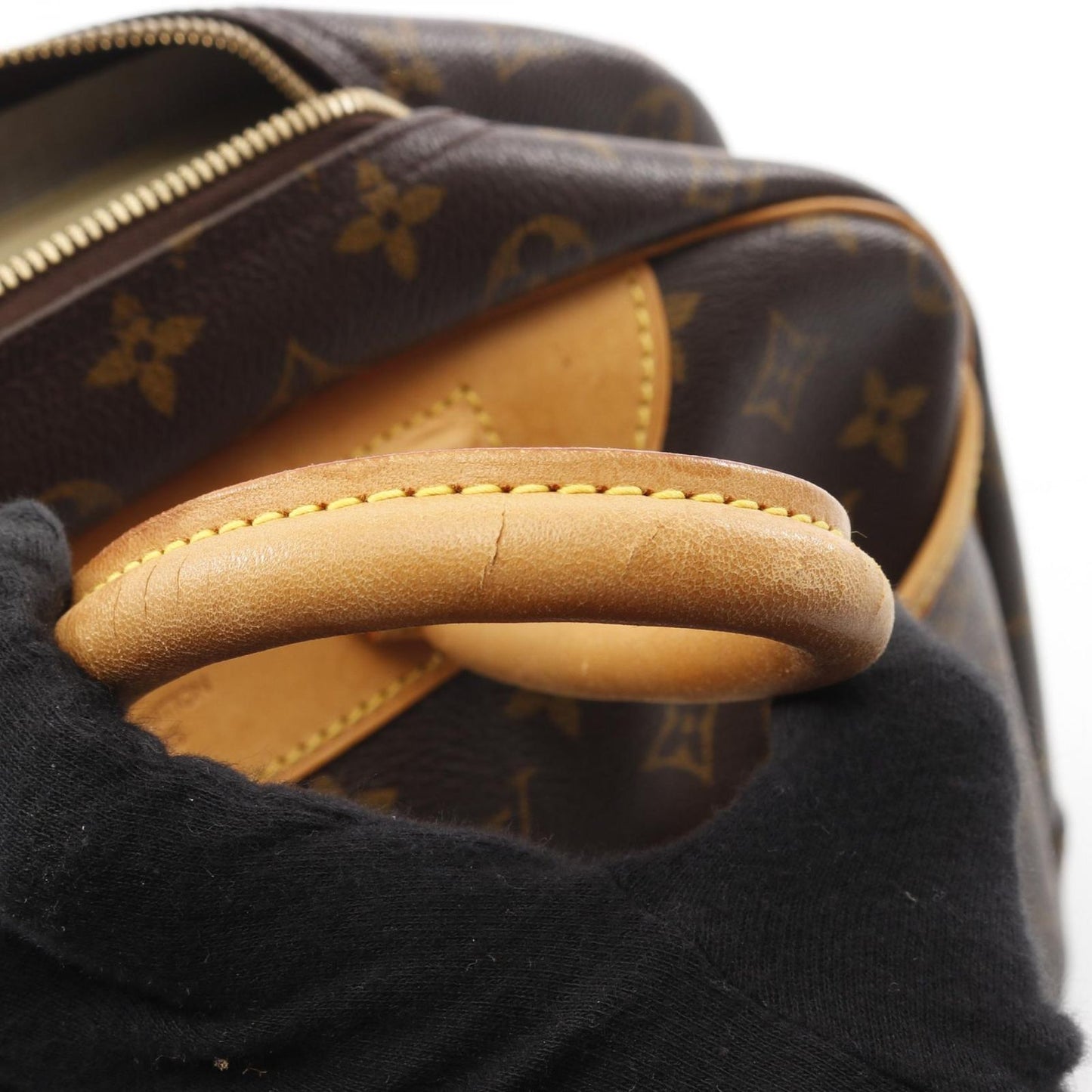 Louis Vuitton Deauville Bowling Vanity Monogram Handbag - Timeless Elegance