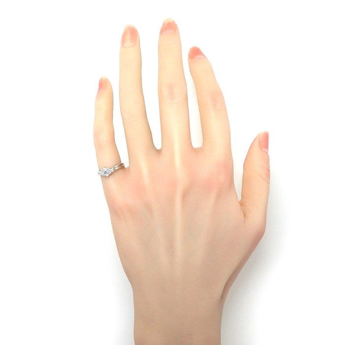 STAR JEWELRY Flower Ring with Pink Diamond & Diamonds - PT900