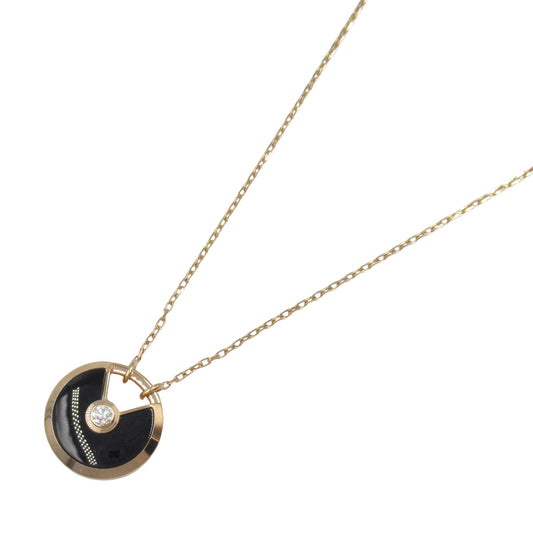 CARTIER Amulet Necklace with Onyx and Diamonds in K18 Pink Gold