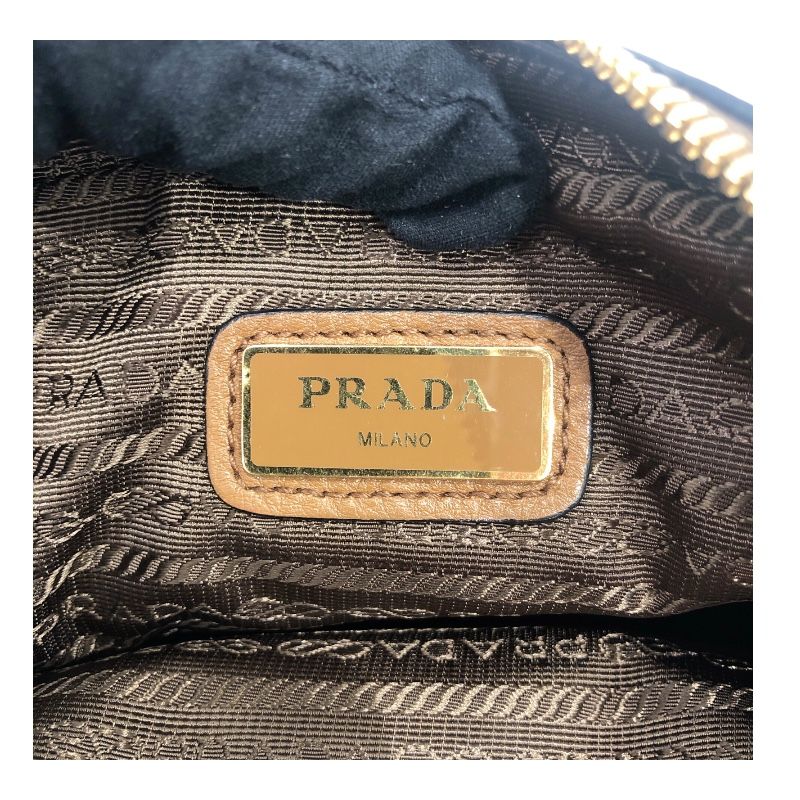 PRADA Unisex Leather Camera Bag - Timeless Elegance