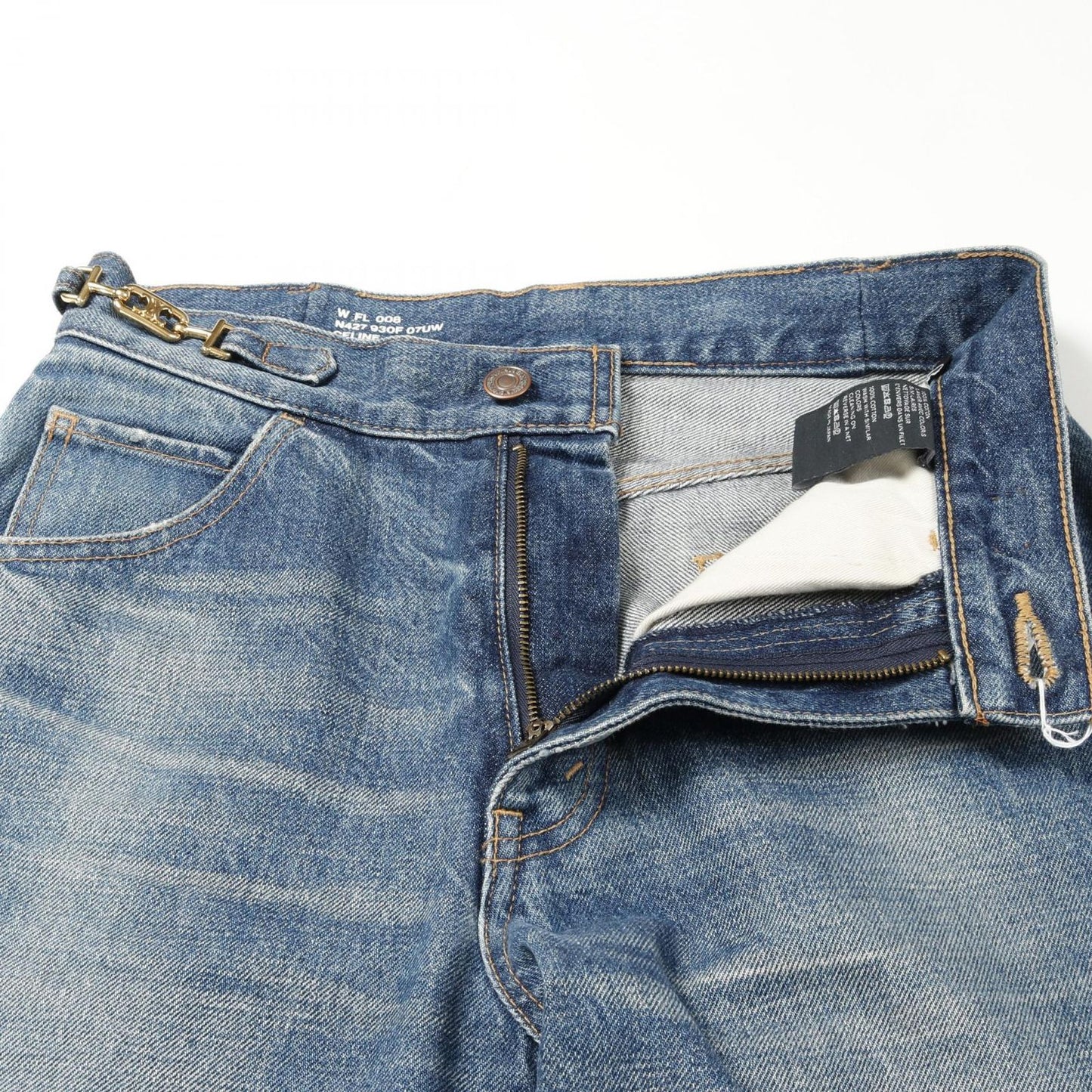 CELINE Triomphe Indigo Blue Denim Pants - Size 26