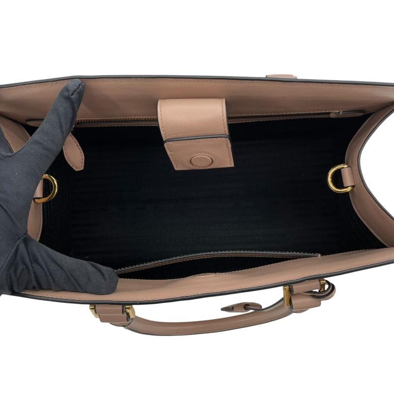 PRADA Saffiano 2-Way Bag 1BA228 in Pink Beige with Gold Hardware