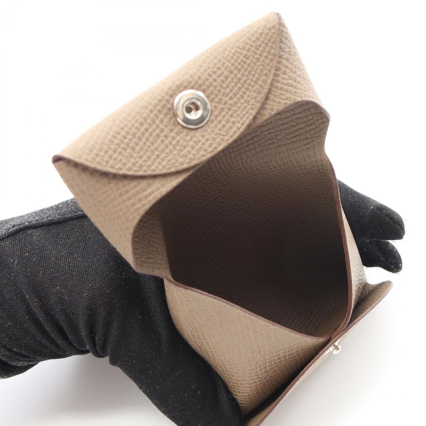 HERMES Bastia Coin Case in Etoupe - Unused Luxury Accessory