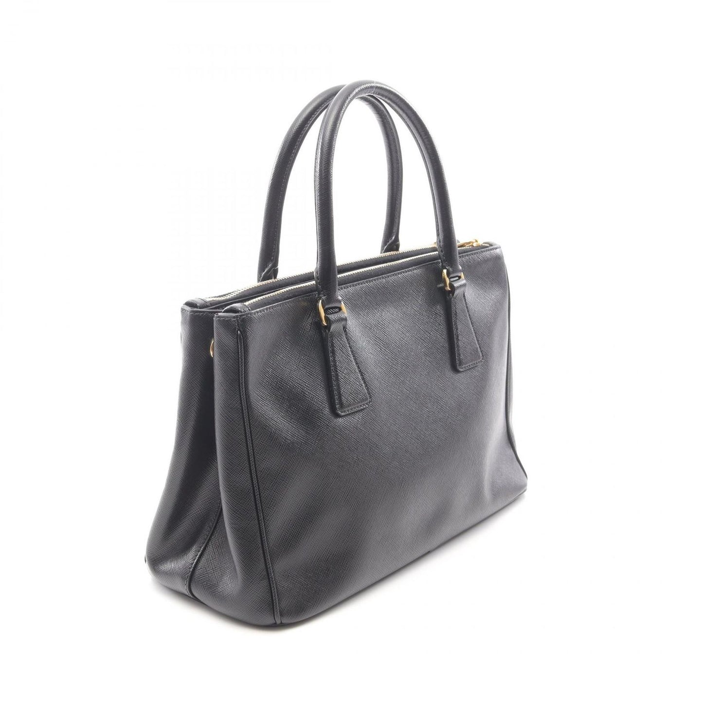 PRADA Saffiano Lux Galleria Handbag BN1801 in Black Leather