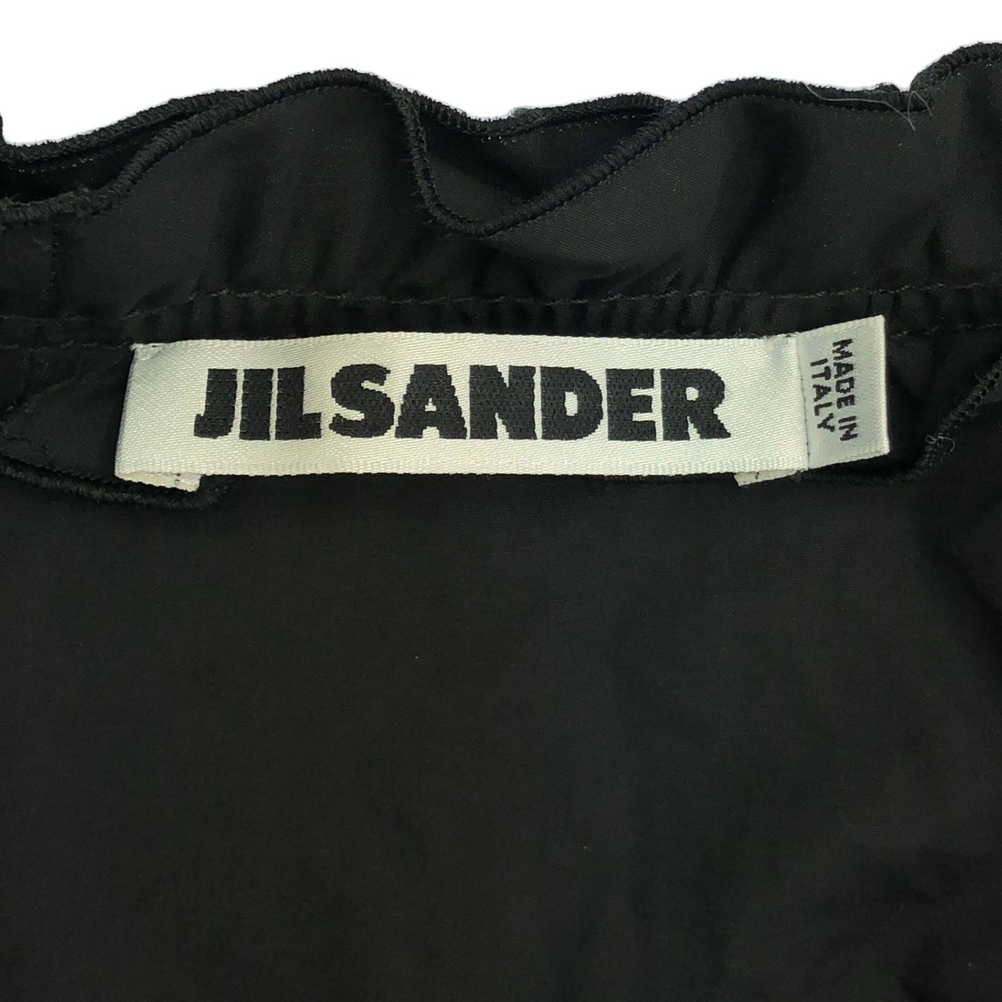 JIL SANDER Black Cotton Blouse - Timeless Elegance