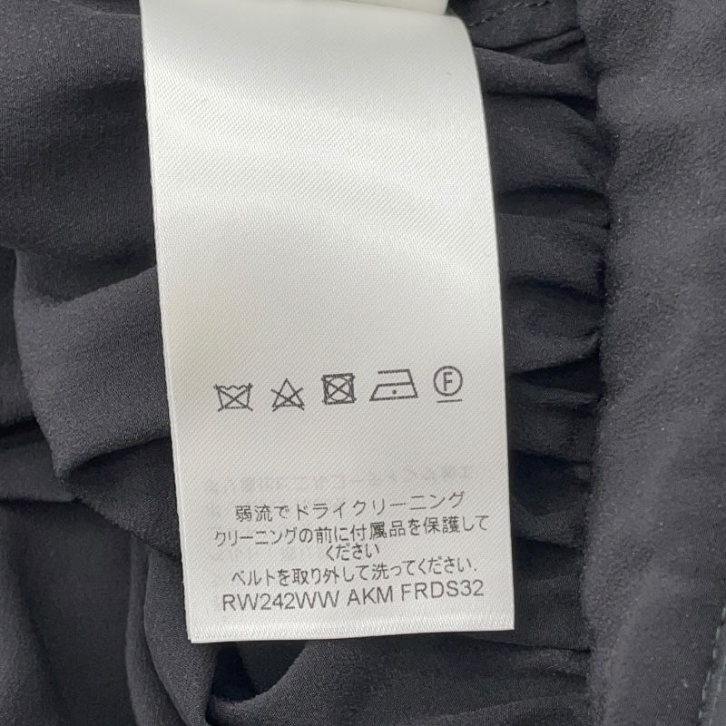 Louis Vuitton Asymmetrical Belt Dress in Black Silk - Size 34