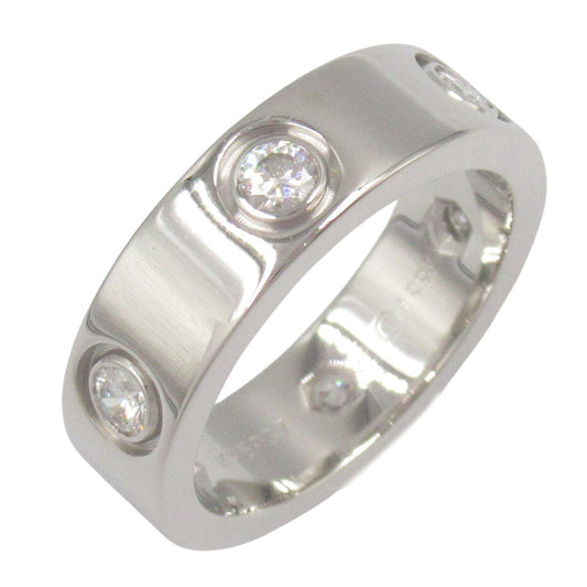 CARTIER Love Ring 6PD K18WG Diamond - Exquisite Luxury