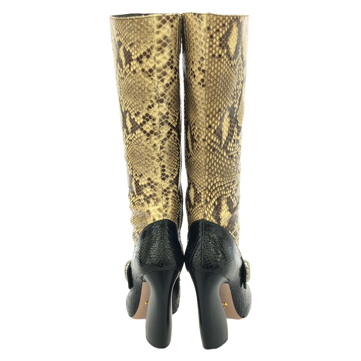 PRADA Brown Leather Long Boots - Timeless Elegance