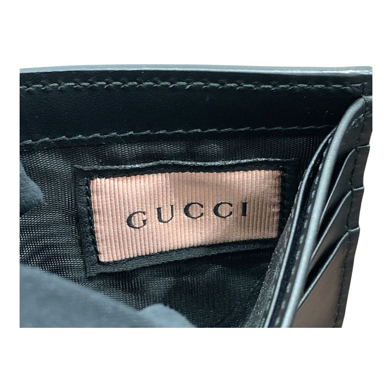 GUCCI GG Ghost Bi-Fold Wallet in Blue/Yellow Leather - Exclusive Design