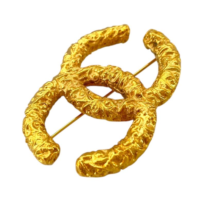 CHANEL Coco Mark Brooch in Gold GP - Timeless Elegance