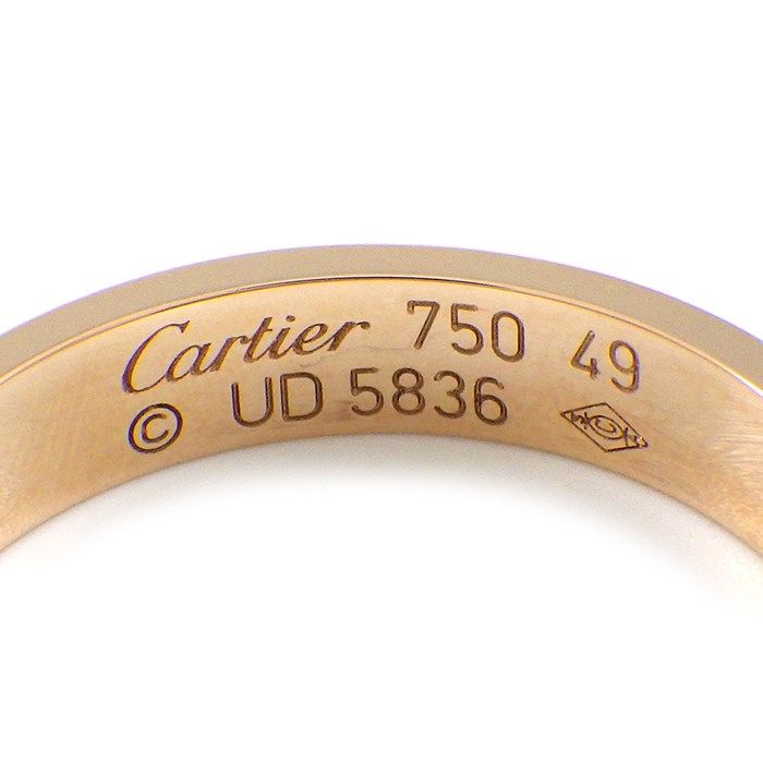 Cartier Love Ring Small Model B4085249 in K18 Pink Gold - Size 9