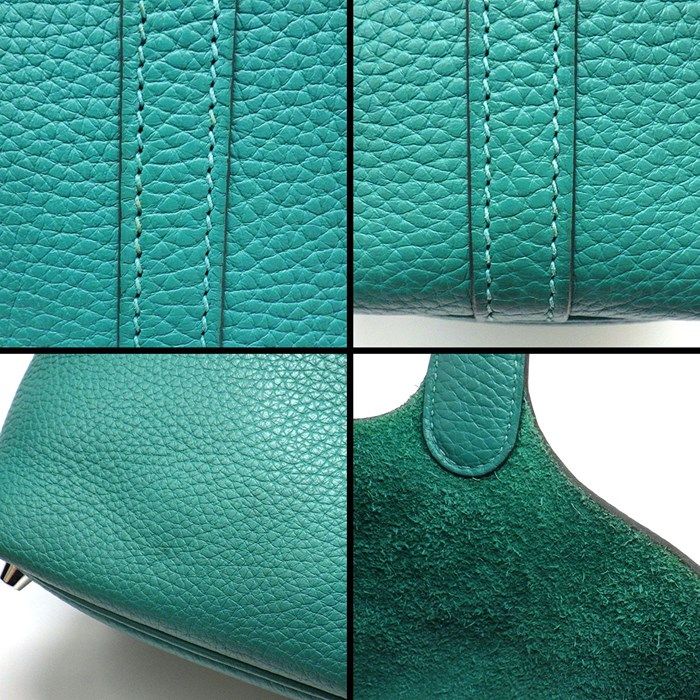 HERMES Picotin Lock PM Handbag - Green Togo Leather, 2020