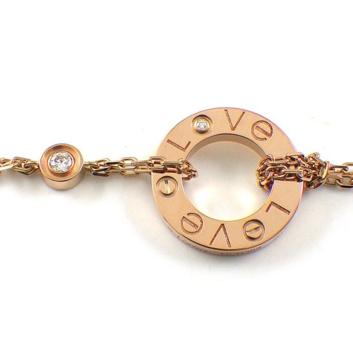 Cartier Love Bracelet B6063600 with Diamonds in K18 Pink Gold