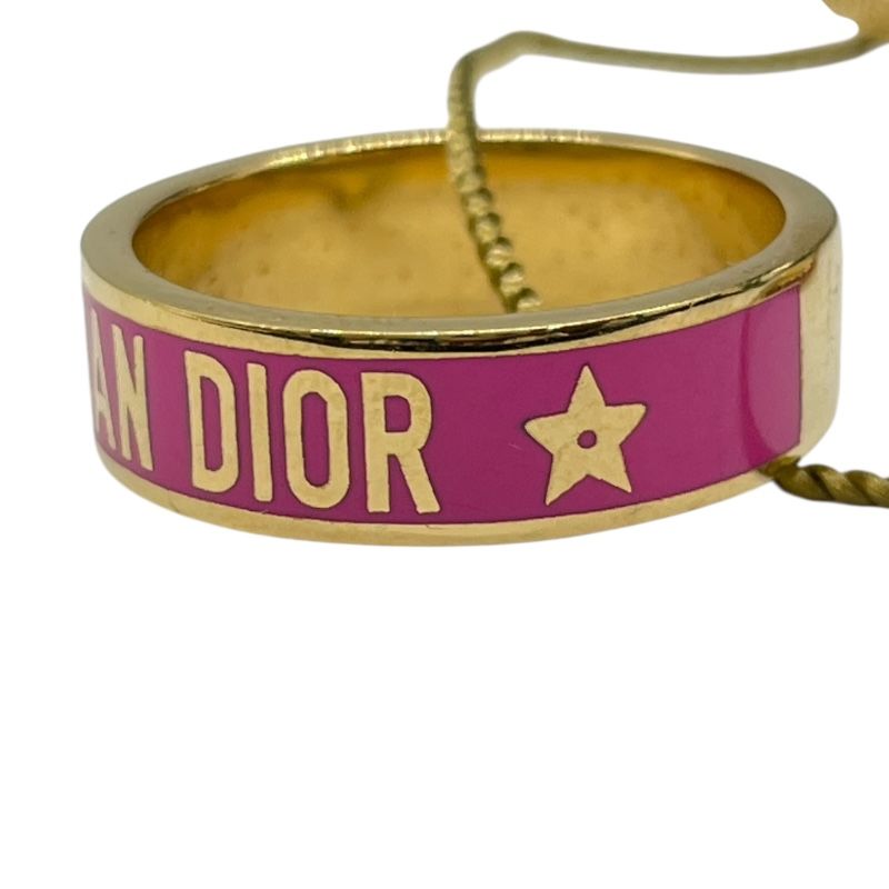 Christian Dior Code Triple Ring in Gold and Pink Metal