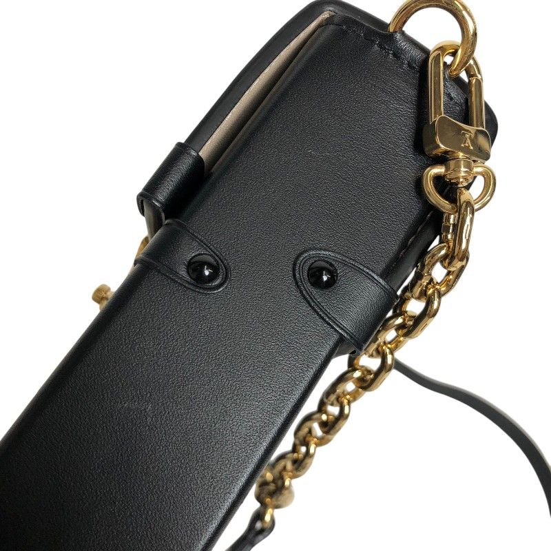 Louis Vuitton Vertical Trunk Chain Shoulder Bag - Noir & Gold
