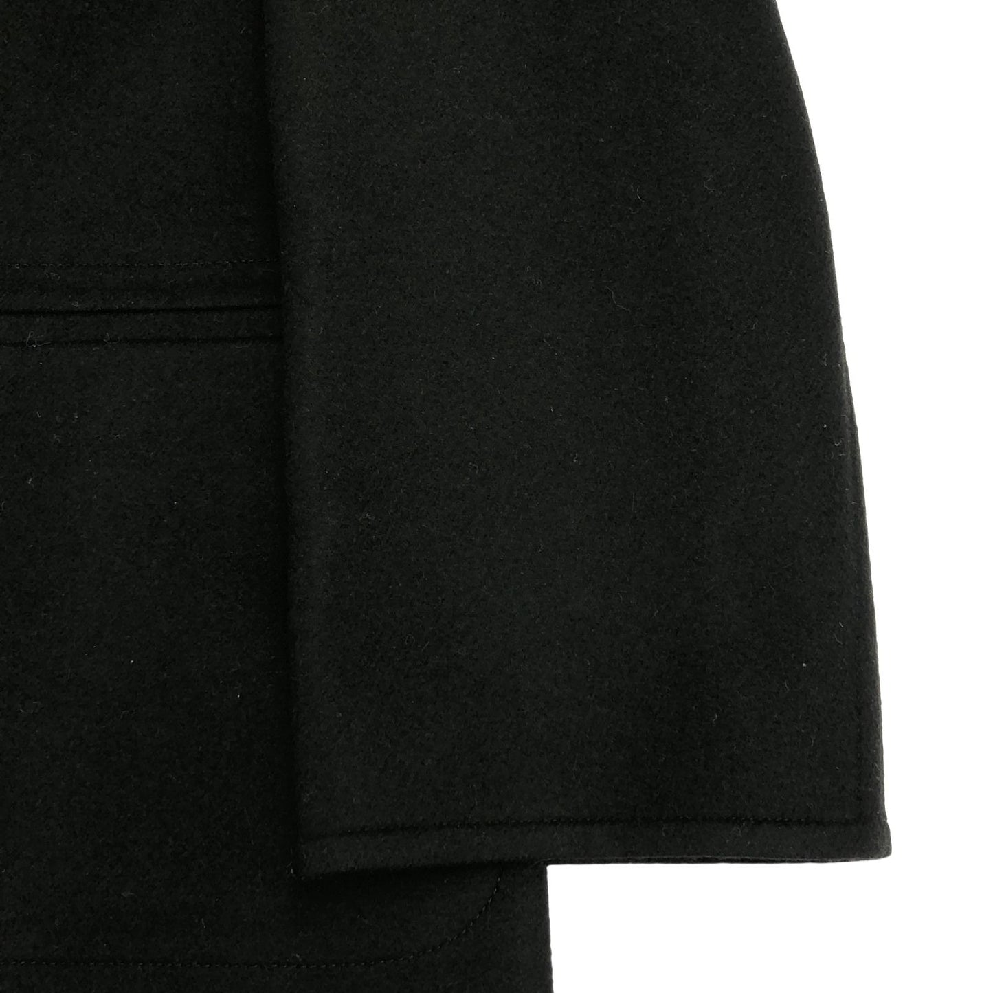 HERMES Black Cashmere Coat - Timeless Elegance