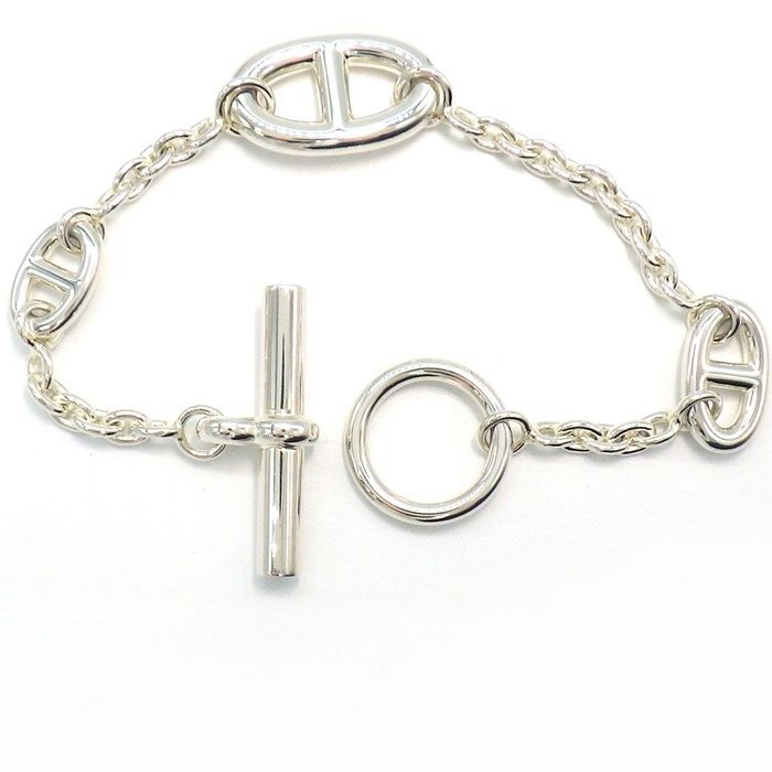 HERMES Chaine d'Ancre Flandres Bracelet - 2023 Silver 925