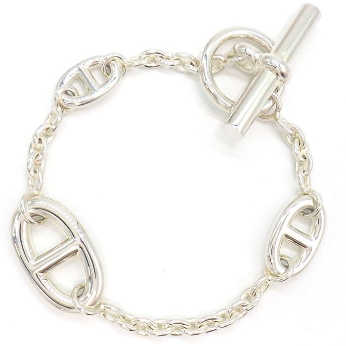 HERMES Chaine d'Ancre Flandres Bracelet - 2023 Silver 925