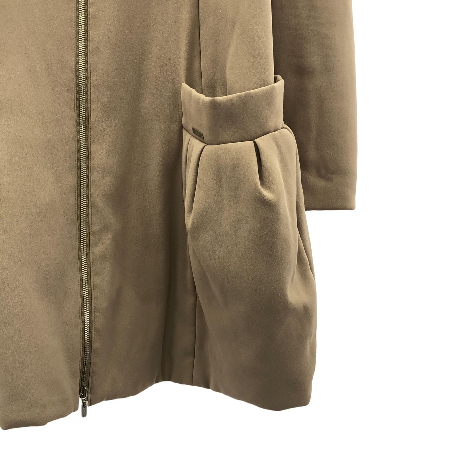 FOXEY NEW YORK Beige Quilted Coat - Timeless Elegance