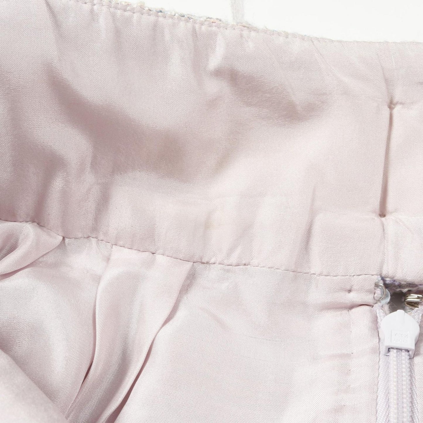 CHANEL Coco Mark Button Fabric Skirt - Elegant Purple Design